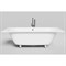 SALINI Ornella Встраиваемая ванна с прямоугольной чашей, регулируемые ножки, донный клапан "Up&Down" белый, сифон, интегрированный слив-перелив размер 190х80 см, белый матовый - фото 242546