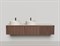 SALINI Domino Тумба со столешницей ширина 200 см, шпон - фото 243226