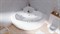 1MARKA Trapani Ванна угловая пристенная размер 140х140 см, цвет белый - фото 244349