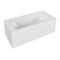 1MARKA Esma Ванна прямоугольная пристенная размер 190х90 см, цвет белый 01эс1990