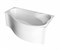 1MARKA Gracia Ванна асимметричная пристенная размер 150х90 см, цвет белый 01гр1590п