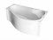 1MARKA Gracia Ванна асимметричная пристенная размер 160х95 см, цвет белый 01гр1695п