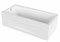 1MARKA Raguza Ванна прямоугольная пристенная размер 180х80 см, цвет белый 01ра1880