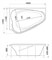 1MARKA Love Ванна асимметричная пристенная размер 185х135 см, цвет белый 01лв1813л
