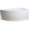 1MARKA Piccolo Ванна асимметричная пристенная размер 150х75 см, цвет белый 01пк1770п