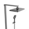 VINCEA Душевая стойка Inspire VSFS-3I13TGM термостатическая с изливом, вороненая сталь VSFS-3I13TGM