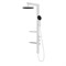 VINCEA Душевая стойка Inspire VSFS-3I11W с изливом, 30см верх душ, белый VSFS-3I11W