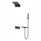 VINCEA Душевой комплект Futura VSFW-2F11TMB термостатический встраиваемый, 3 режима, черный VSFW-2F11TMB