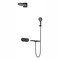 VINCEA Душевой комплект Futura VSFW-2F12TMB термостатический встраиваемый, 3 режима, черный матовый VSFW-2F12TMB
