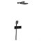 VINCEA Душевой комплект VSFW-422T1MB встраиваемый, термостатический, 2 режима, черный VSFW-422T1MB