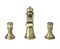 Bronze de Luxe Royal Смеситель для раковины на 3 отверстия, бронза Bronze de Luxe 21383