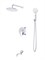BELBAGNO Marino Душевой комплект встраиваемый с изливом (смеситель встраиваемый, верхний душ, ручной душ со шлангом, штуцер с держателем), хром MARINO-VDSET-CRM