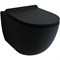 ESBANO Унитаз подвесной с сиденьем микролифт FORTEX (Matt Black). размер: 555х370х370. - фото 248598