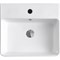 ESBANO Раковина накладная "CIRCON-46" (white). размер: 460x420x155. ESRNCIRC46W