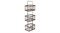 FIXSEN Полка прямоугольная трехэтажная, ширина 15,5 см, цвет античная латунь - фото 24893