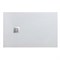 BELBAGNO Uno Поддон прямоугольный 100х80 из искусственного мрамора в комплекте с сифоном с декоративной накладкой (хром), белый - фото 250733