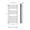 AQUATEK Альтаир Полотенцесушитель водяной (ШxВ) 500 х 1100, цвет хром AQ KK1611CH