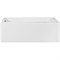 ASTRA-FORM Нейт Ванна из искусственного камня пристенная/встраиваемая прямоугольная размер 170x75 см, с установочными ножками с регулируемыми опорами, цвет белый Astra-Form 1010046