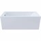 ASTRA-FORM Нью-Форм Ванна из искусственного камня пристенная/встраиваемая прямоугольная размер 170x75 см, с установочными ножками с регулируемыми опорами, цвет белый Astra-Form 1010005