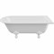 ASTRA-FORM Ретро Ванна из искусственного камня отдельностоящая ассиметричная размер 170x75 см с белыми ножками Astra-Form 1010006