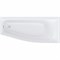 ASTRA-FORM Скат Ванна из искусственного камня пристенная/встраиваемая асимметричная размер 170x75 см, с установочными ножками с регулируемыми опорами, цвет белый Astra-Form 1010015