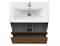 CERSANIT Grande Тумба под раковину подвесная 80 для COMO 80 черный орех, черный орех A64760