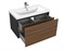 CERSANIT Grande Тумба под раковину подвесная 80 для COMO 80 черный орех, черный орех A64760