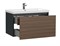 CERSANIT Grande Тумба под раковину подвесная 80 для COMO 80 черный орех, черный орех A64760