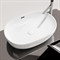 CERAMICA NOVA Element Умывальник чаша накладная овальная со сливом переливом 610*420*155мм, белый CN6064