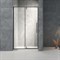 VECONI Vianno Душевая дверь распашная профиль - черный / стекло - прозрачное, ширина 100 см - фото 256530