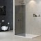 CEZARES Liberta Душевая перегородка универсальная с односторонним входом, стекло графит, профиль хром, 800x1950 мм LIBERTA-L-1-TB-80-GR-Cr