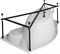 Каркас сварной для акриловой ванны Aquanet Palma 170x90/60 L/R AQUANET-00242144