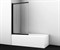 WASSERKRAFT Dill 61S Стеклянная шторка для ванны раздвижная, распашная ширина 80 см, Профиль - черный / Стекло - прозрачное - фото 257386