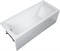 AQUANET Bright Ванна акриловая прямоугольная встраиваемая / пристенная размер 170x70 см с каркасом, белый AQUANET-267835
