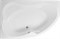 AQUANET Capri Ванна акриловая асимметричная встраиваемая / пристенная размер 170x110 см с каркасом L, белый - фото 257547