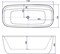 AQUANET Family Ванна акриловая овальная отдельностоящая / пристенная размер 170x80 см, белый - фото 257651