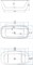 AQUANET Family Ванна акриловая овальная отдельностоящая / пристенная размер 170x80 см, белый AQUANET-95778-MW