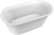AQUANET Family Ванна акриловая овальная отдельностоящая / пристенная размер 170x80 см, белый - фото 257683