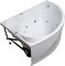 AQUANET Jamaica Ванна акриловая асимметричная встраиваемая / пристенная размер 160x110 см с каркасом L, белый AQUANET-205486