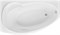 AQUANET Jersey Ванна акриловая асимметричная встраиваемая / пристенная размер 170x100 см с каркасом L, белый - фото 257890
