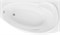 AQUANET Jersey Ванна акриловая асимметричная встраиваемая / пристенная размер 170x100 см с каркасом R, белый - фото 257905