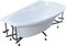 AQUANET Jersey Ванна акриловая асимметричная встраиваемая / пристенная размер 170x100 см с каркасом R, белый AQUANET-205329 - фото 257912 AQUANET Jersey Ванна акриловая асимметричная встраиваемая / пристенная размер 170x100 см с каркасом R, белый AQUANET-205329 - фото 257912