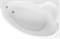 AQUANET Mayorca Ванна акриловая асимметричная встраиваемая / пристенная размер 150x100 см с каркасом R, белый - фото 258049