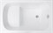 AQUANET Seed Ванна акриловая прямоугольная встраиваемая / пристенная размер 110x70 см с каркасом, белый - фото 258269