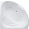 AQUANET Vitoria Ванна акриловая четверть круга встраиваемая / пристенная размер 135x135 см с каркасом, белый AQUANET-205371