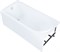 AQUANET West Ванна акриловая прямоугольная встраиваемая / пристенная размер 150x70 см с каркасом, белый AQUANET-240462