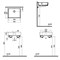 VITRA ArchiPlan Раковина-чаша прямоугольная  45 см, цвет белый 7403B003-0012