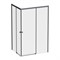 AM.PM X-Joy Душевой ограждение прямоугольное 120х90, без поддона, двери раздвижные, профиль - черный матовый / стекло - прозрачное, 4 / 6 мм W94G-403-12090-BТ