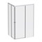 AM.PM X-Joy Душевой ограждение прямоугольное 120х90, без поддона, двери раздвижные, профиль - хром матовый / стекло - прозрачное, 4 / 6 мм W94G-403-12090-MТ