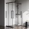 AM.PM Func Душевой ограждение прямоугольное 120х80, без поддона, двери раздвижные, профиль - черный матовый / стекло - прозрачное, 6 мм W84G-403-12080-BТ